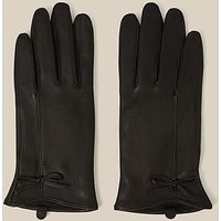 Sadie Bow Leather Gloves ONE