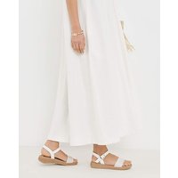 Sara Wide Fit White Beige