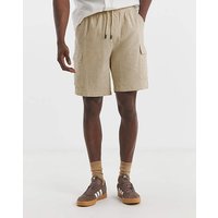 Linen Blend Elasticated Cargo Short 50 52