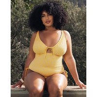 Holiday Check Swimsuit 34DD E