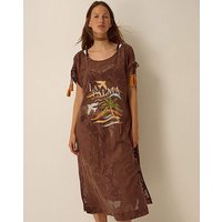 La Palma Jacquard Midi Kaftan L XL