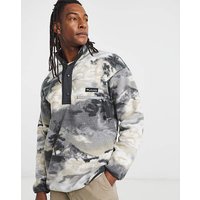 Helvetia II 1 2 Snap Fleece Grey Black