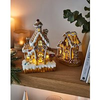 Lit Gingerbread Houses Set 2