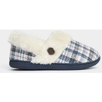 Checkered Cosy Slippers Wide