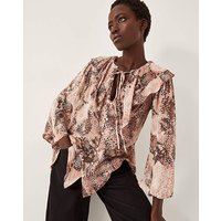 Synthia Snake Print Blouse