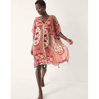 Patti Tile Print Mini Kaftan Dark