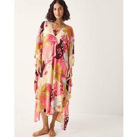 Iris Floral Print Maxi Kaftan