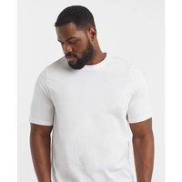 Pure Cotton Crew Neck T Shirt Extra Long Jacamo 36 38