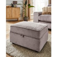 Hunter Chenille Storage Footstool