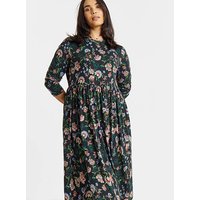 SuperSoft Pocket Midi Dress Floral