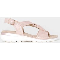 Shimmer Sandals EEE Fit Rose Gold