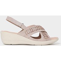 Woven Wedge Sandals E Fit