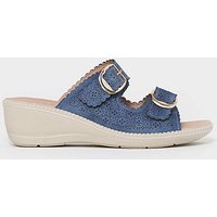 Buckle Mule Sandals E Fit