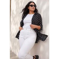 Spot Print Button Shirt