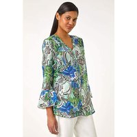 Paisley V Neck Blouse