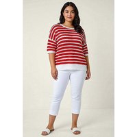 Crochet Stripe Knit Top