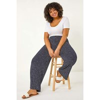 Spot Print Palazzo Trouser