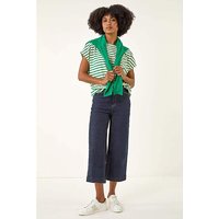 Cotton Denim Stretch Culottes