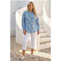 Stripe Floral Print Blouse