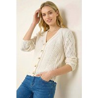 Scallop V Neck Knit Cardigan