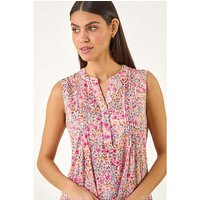 Floral Burnout Vest Top