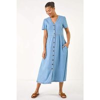 Button Down Midi Dress