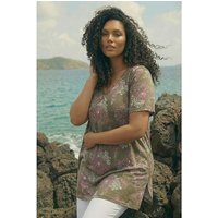 Floral Bar Back Stretch Top