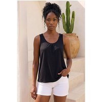 Plain V Neck Stretch Jersey Top