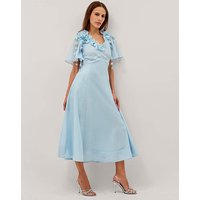 Clarissa Floral Midi Dress Pale