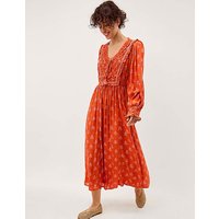Amaya Floral Print Midi Dress