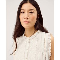 Trish Sleeveless Frill Top
