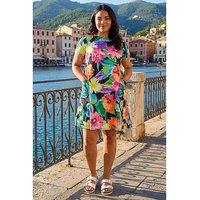 Leaf Stretch Pocket Dress