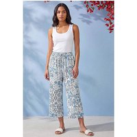 Printed Cropped Trousers