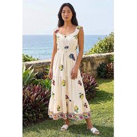 Fruit Strappy Midi Dress