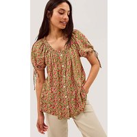 Harlowe Print Jersey Top