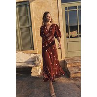 Amaya Polka Dot Maxi Dress