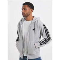 3 Stripes Fleece Full Zip Hoodie 2XL