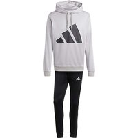 Big Logo Hooded Tracksuit Grey Black L42 44