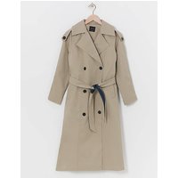 Contrast Trench Coat