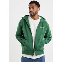 Bolivar Zip Through Hoodie Pine
