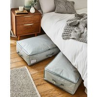 Set 2 Striped Underbed Storage Bag