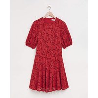 Stretch Lace Skater Dress Spice