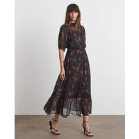 High Neck Maxi Dress Floral