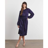 Jacquard Tie Waist Dress