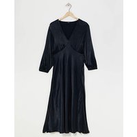 Heavy Satin Midi Dress