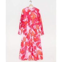 Tie Waist Shirt Dress Print