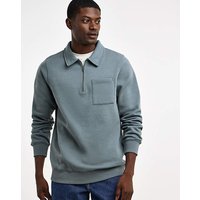 1 4 Zip Sweat Polo Regular Fit Steel 5XL60 62