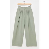 Herringbone Wide Leg Trouser Soft