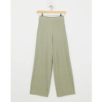 Crinkle Pull On Wide Leg Trouser