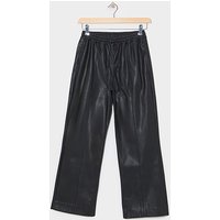 PU Pull On Wide Leg Trouser